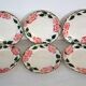 6 assiettes plates Villeroy & Boch "Wild rose", 1970