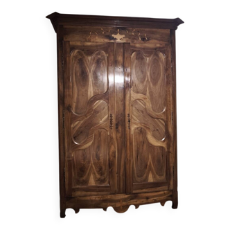 Magnificent walnut wardrobe.