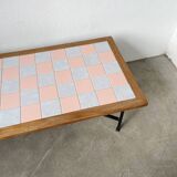 50s tiled coffee table