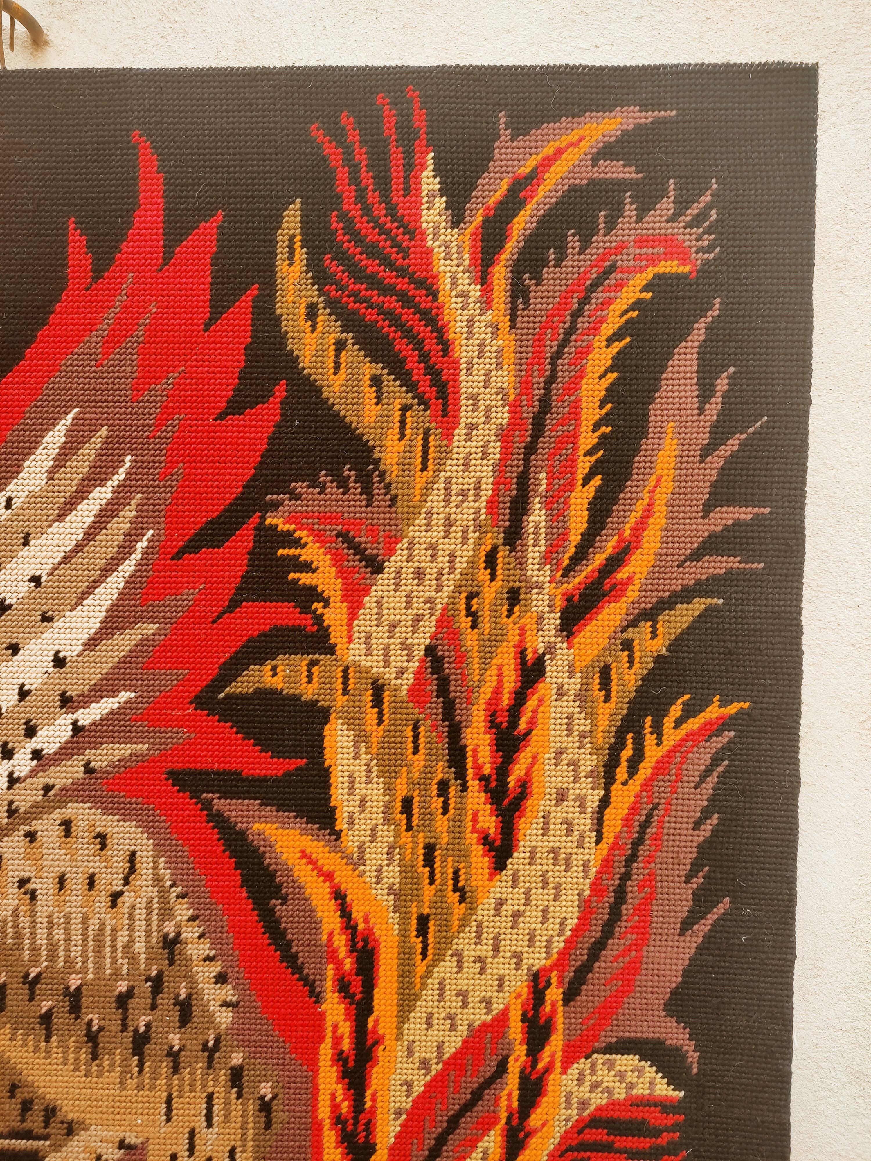 Tapestry on frame