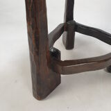 Ensemble de chaise et de table en bois du milieu du siècle, années 1950