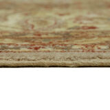 Handmade oriental contemporary 1980s 275 cm x 388 cm beige wool carpet