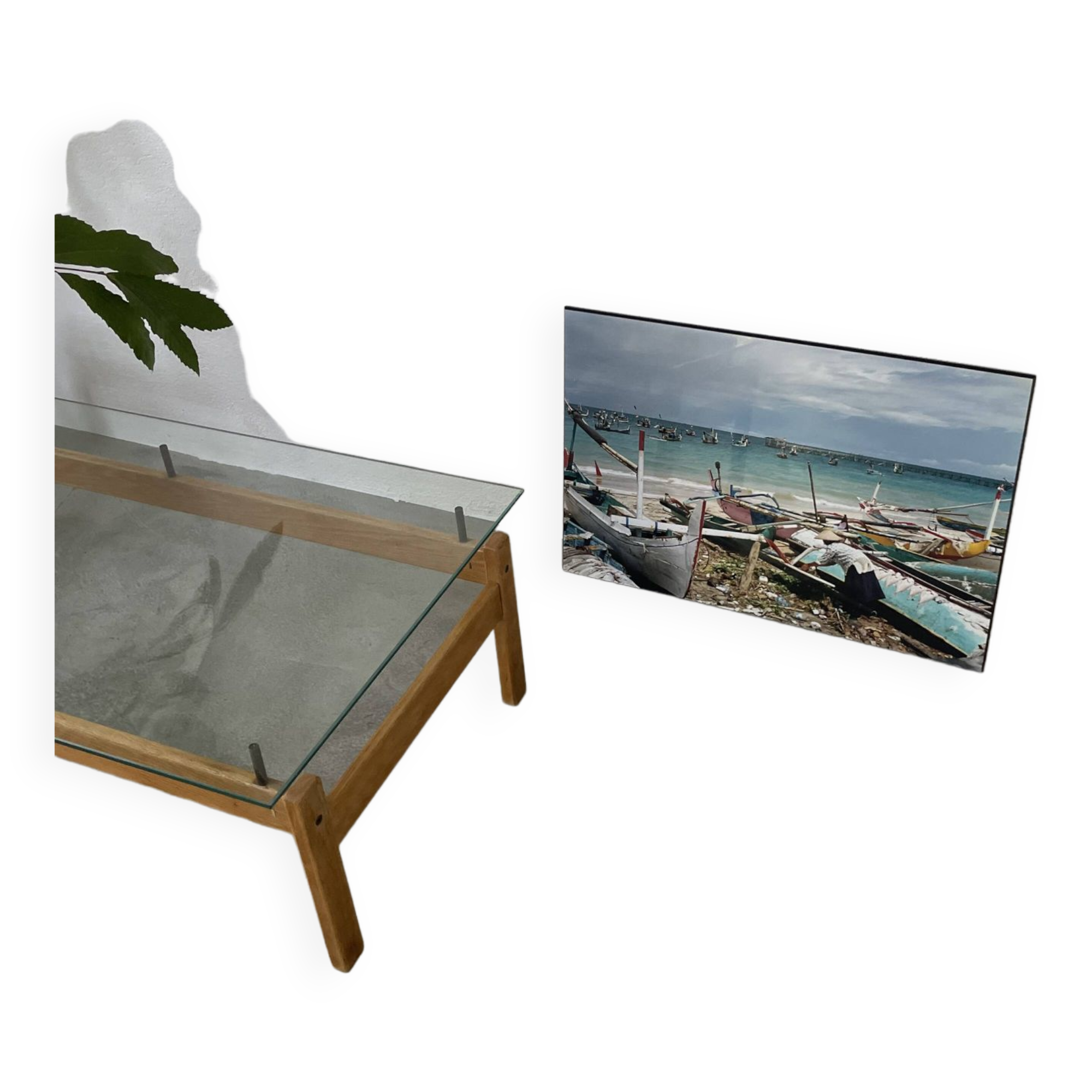 Photographie ancienne pêcheurs 50x76cm