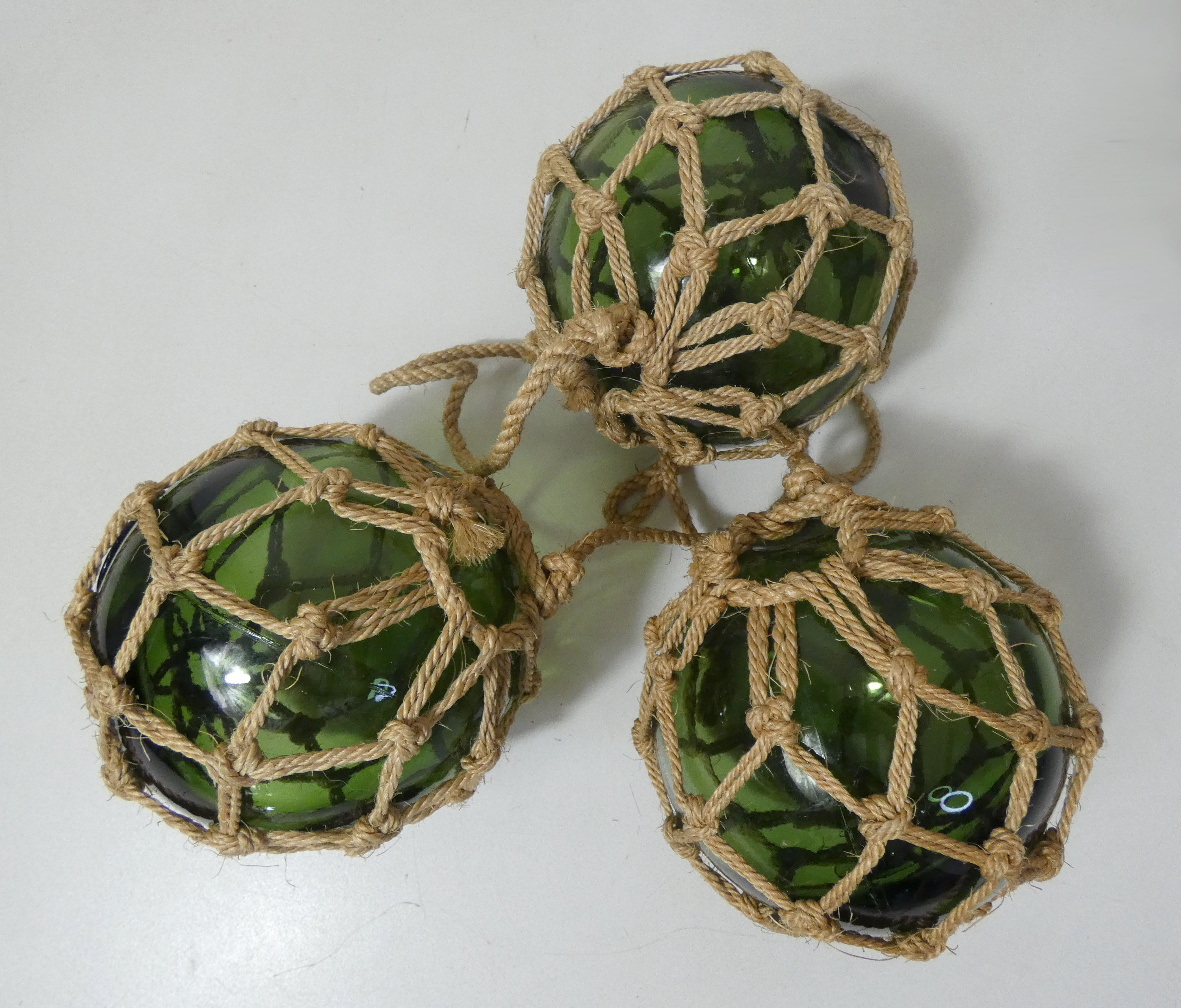 3 boules de verre flotteurs pour jardin aquatique vintage