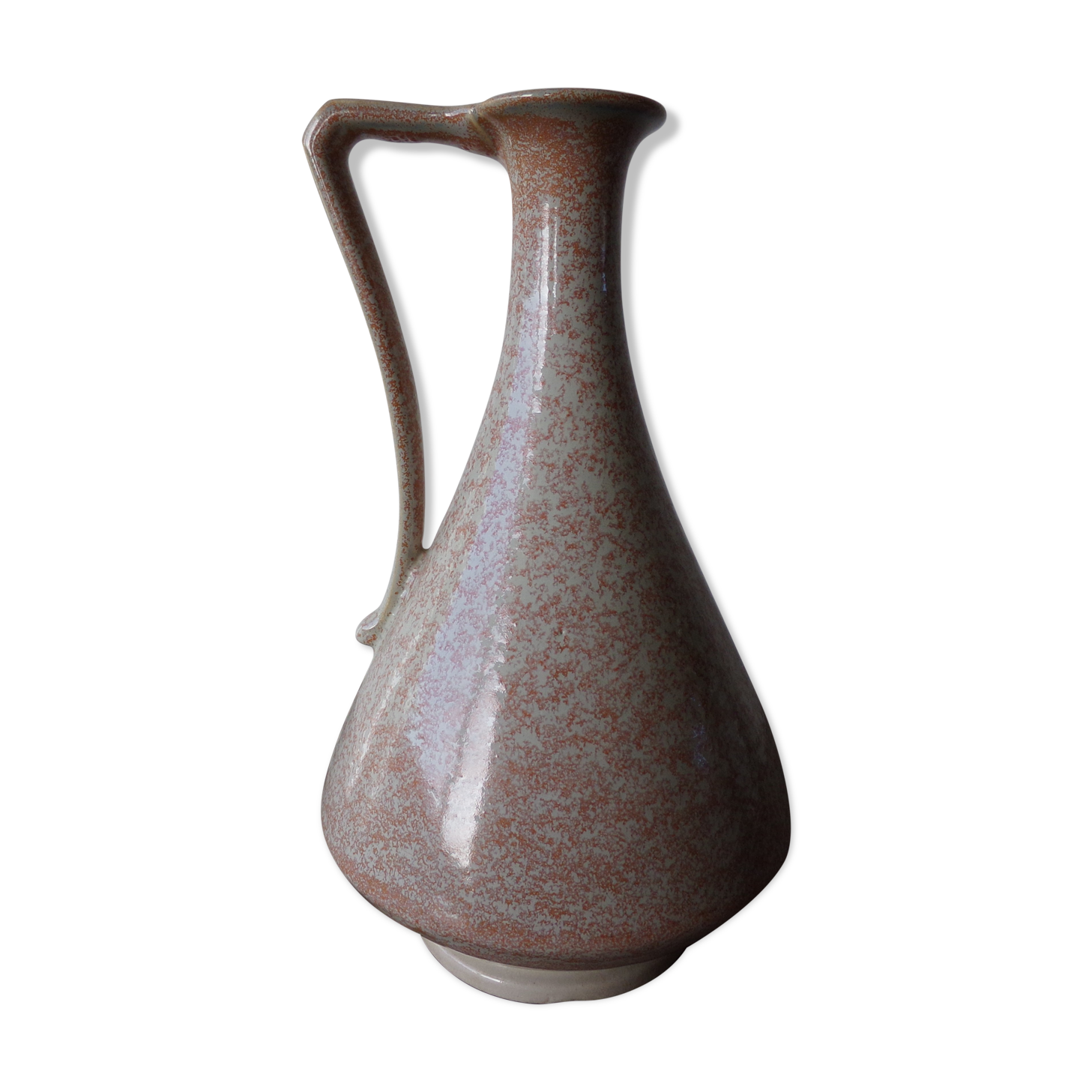 Glazed ceramic handle pitcher Fournier Demars