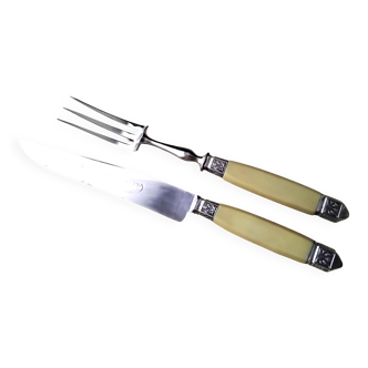 Cutting service Forged steel and bovine horn