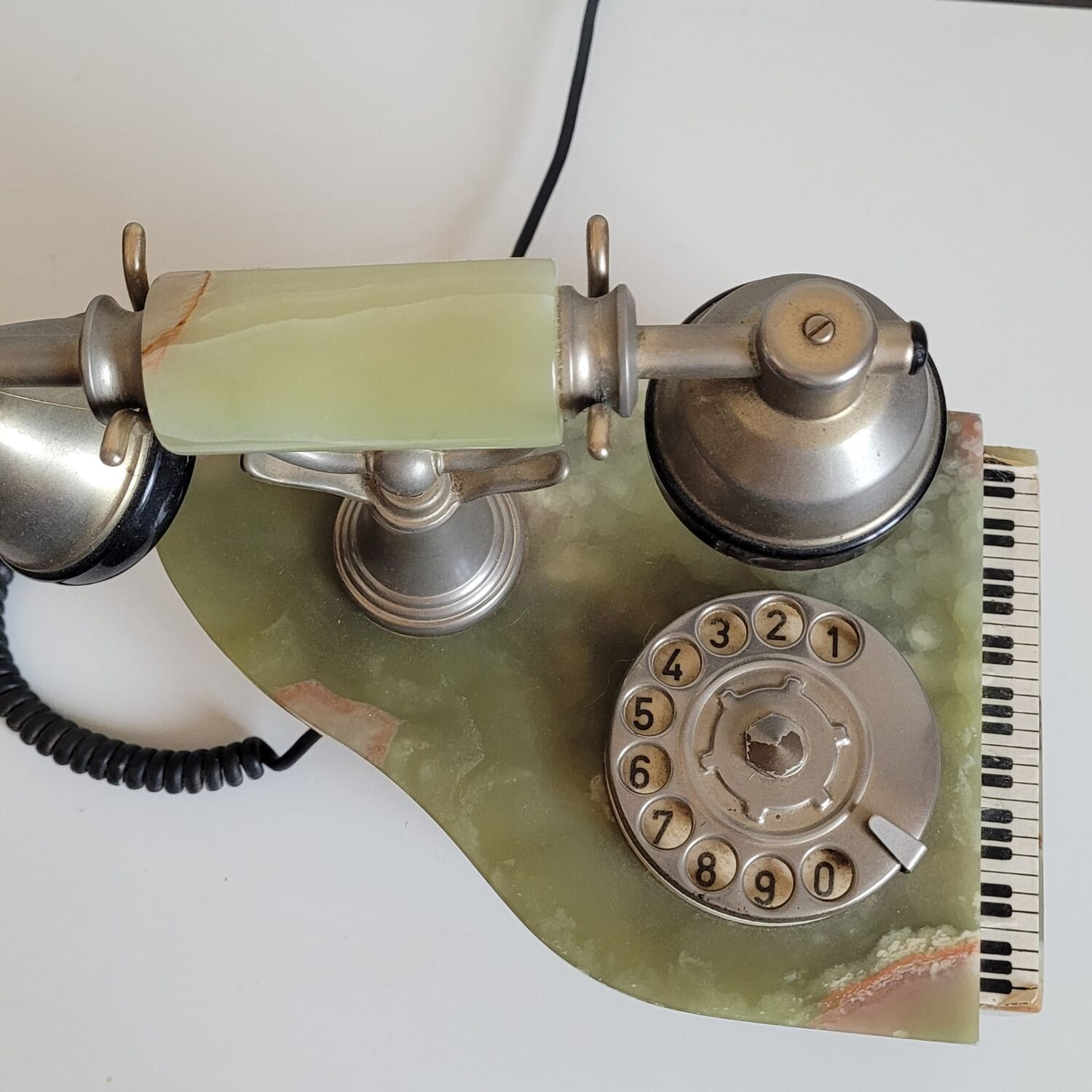 Old marble telephone