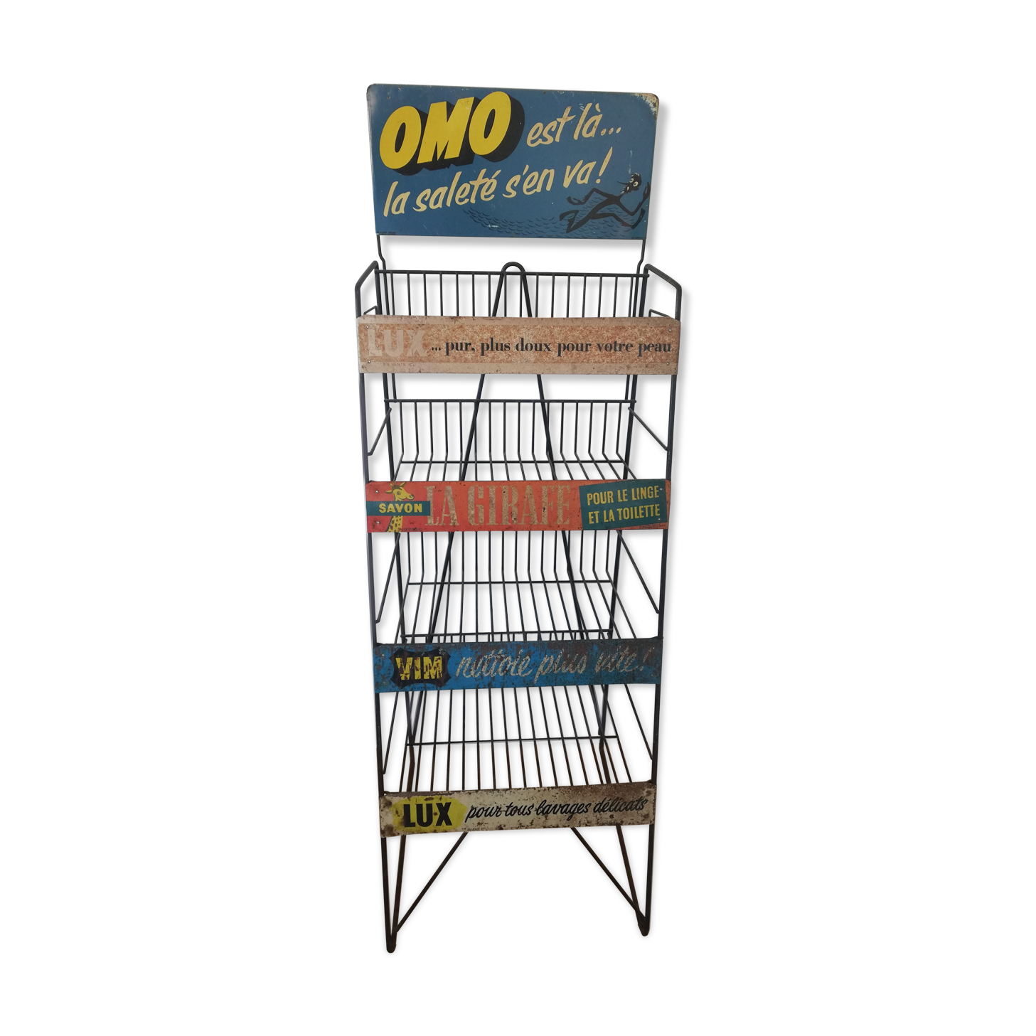 Industrial advertising shelf