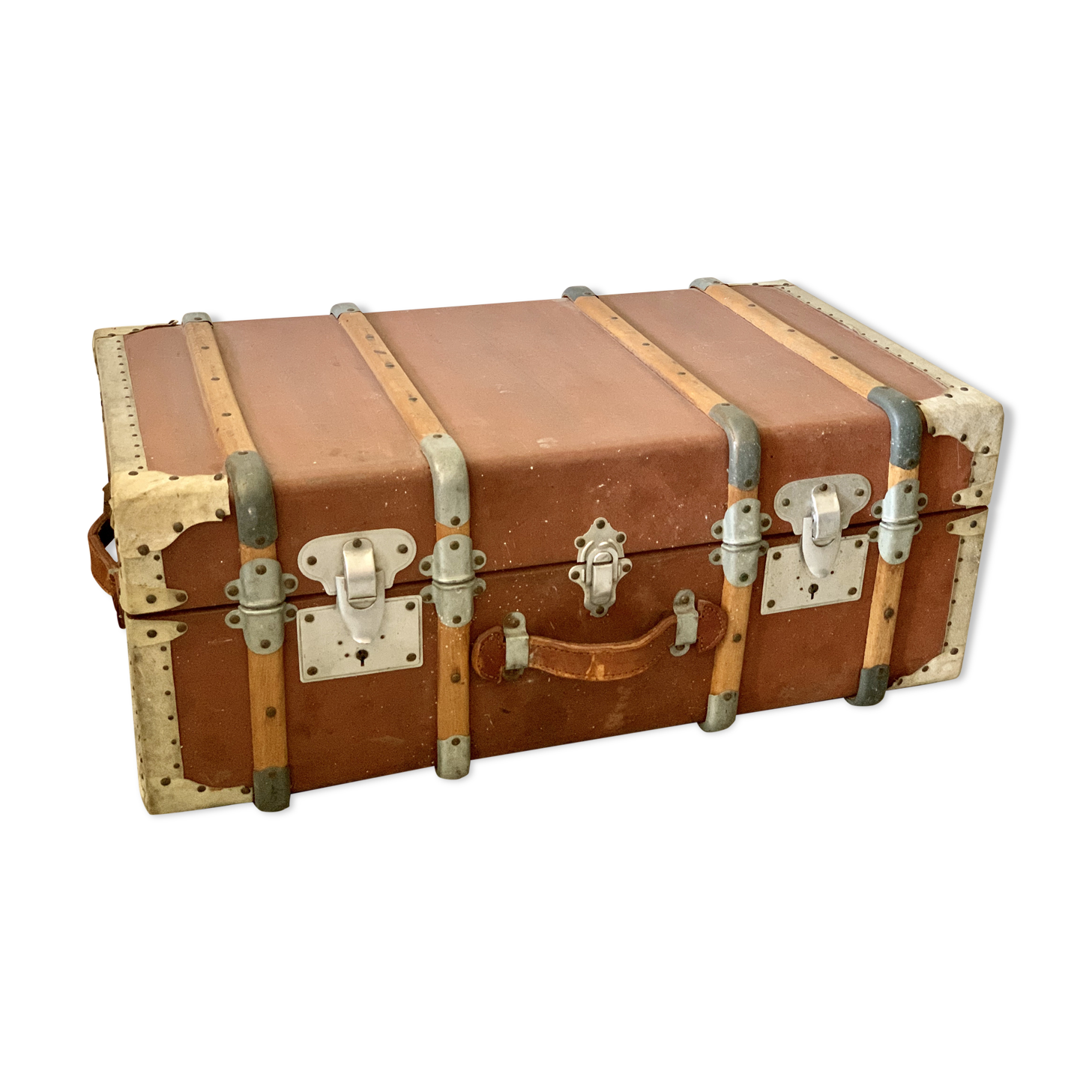 Big vintage travel trunk