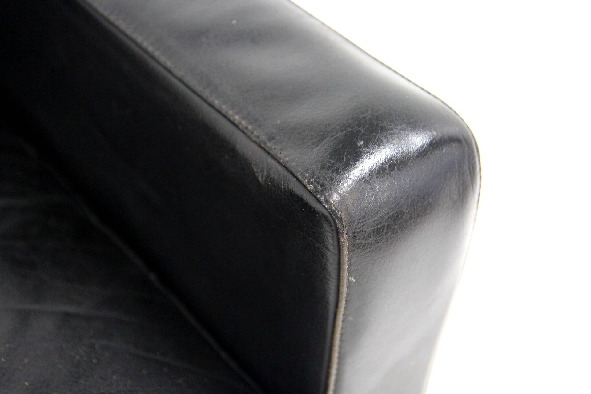 Scandinavian leather armchair, Sweden, 1960
