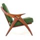 De Ster "Knoop" - armchair 'Glane' mid century modern Dutch Design in teak