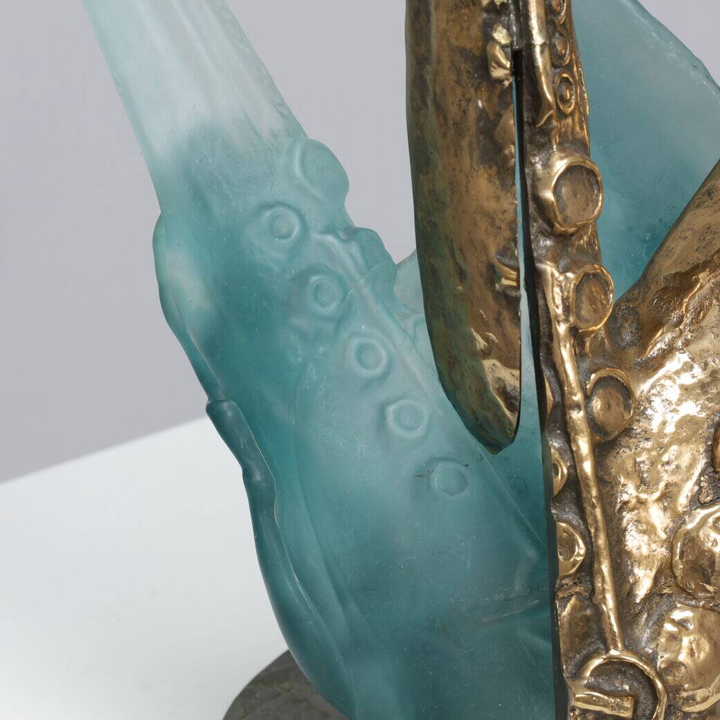 Sculpture “Saxophone” by Yves Lohe, 1980s