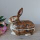 Old rabbit pie dish, ceramic terrine