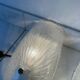 Set of two vintage Italian glass wall lamps