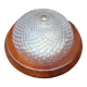 Round molded glass ceiling light