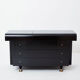 Commode laquée noire laiton signée Pierre Cardin 1980
