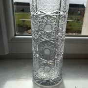 Vase en cristal taillé – milieu xxème