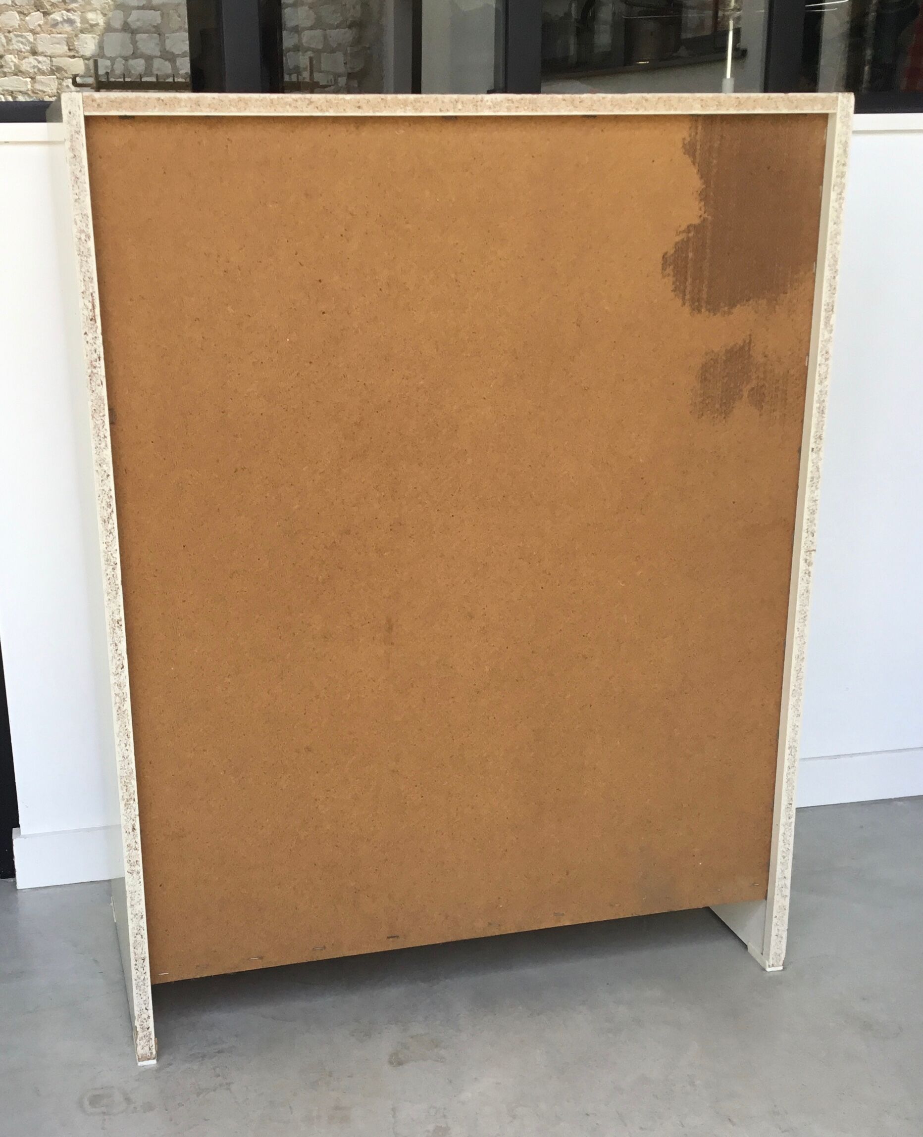 Orange chest of drawers 5 drawers - pop design - 1970