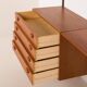 Kai Kristiansen shelving unit in teak by FM Mobler, Denmark, 1960s