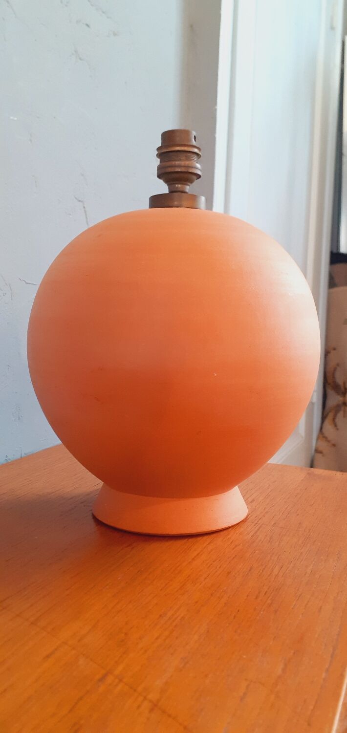 Lampe vintage en terre cuite année 40