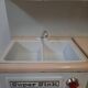 Miniature vintage toy kitchen