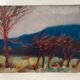 Painting on canvas by Raymond Betar, 1975
