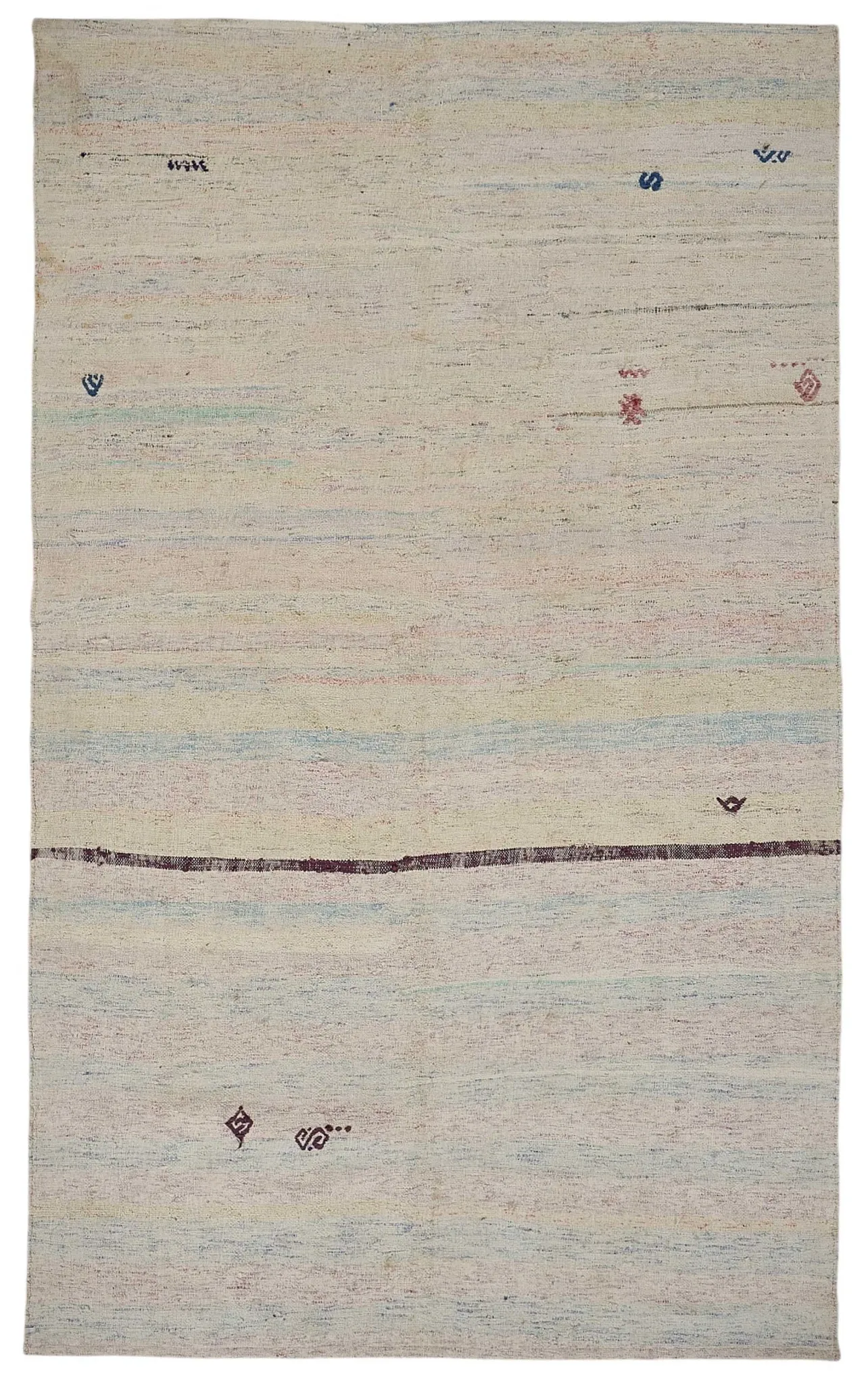 Turkish Handwoven Flatweave Chaput Kilim 176 cm x 296 cm