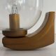 Simple glass and brass wall light from the mid-century, 1960, Germany.
