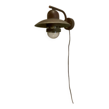 Garden wall lamp light, Scandinavian design Copper