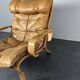 Swedish leather bentwood lounge chair by Jan Bengstsson, 1970s
