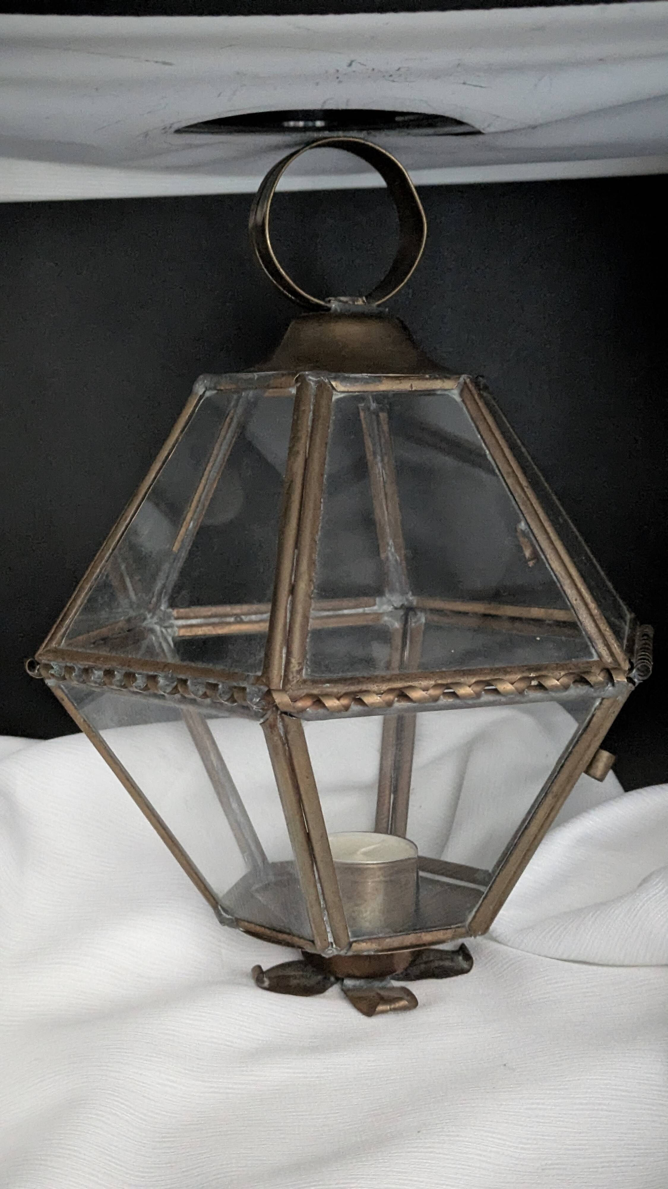 Very old candle lamp