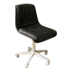 Wilkhahn swivel office chair, 1970s, chrome metal and leather