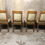 Set of 4 chairs Board Green Velvet