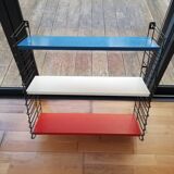 Tomado Holland vintage string wall shelf blue, white, red