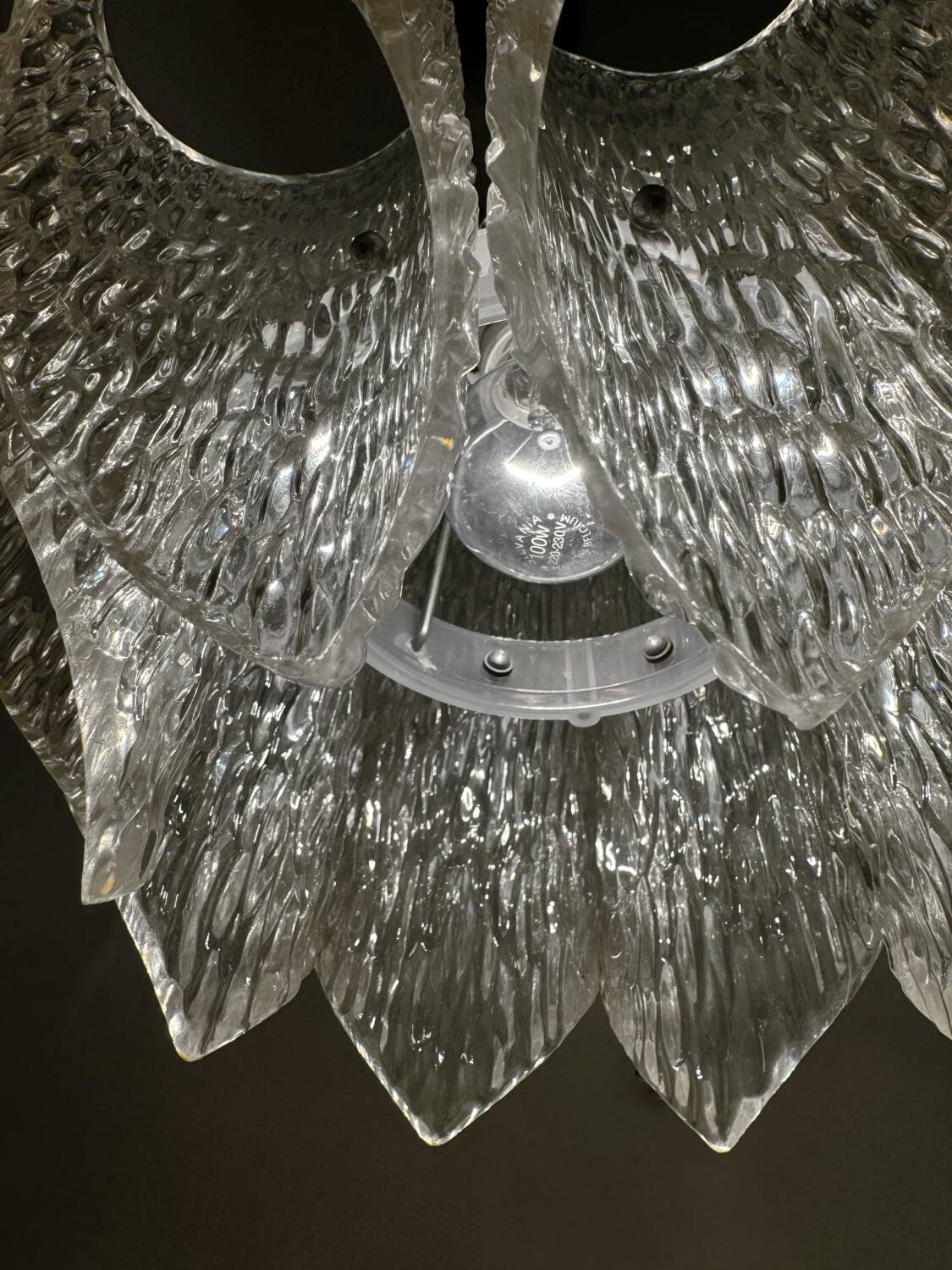 70s acrylic chandelier