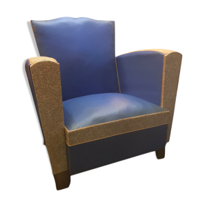 fauteuil moustache skaï