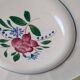 6 Digoin Hand-Painted Flower Plates