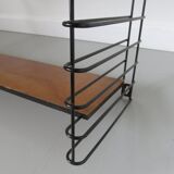 Flexible String shelf, wood and metal 50/60