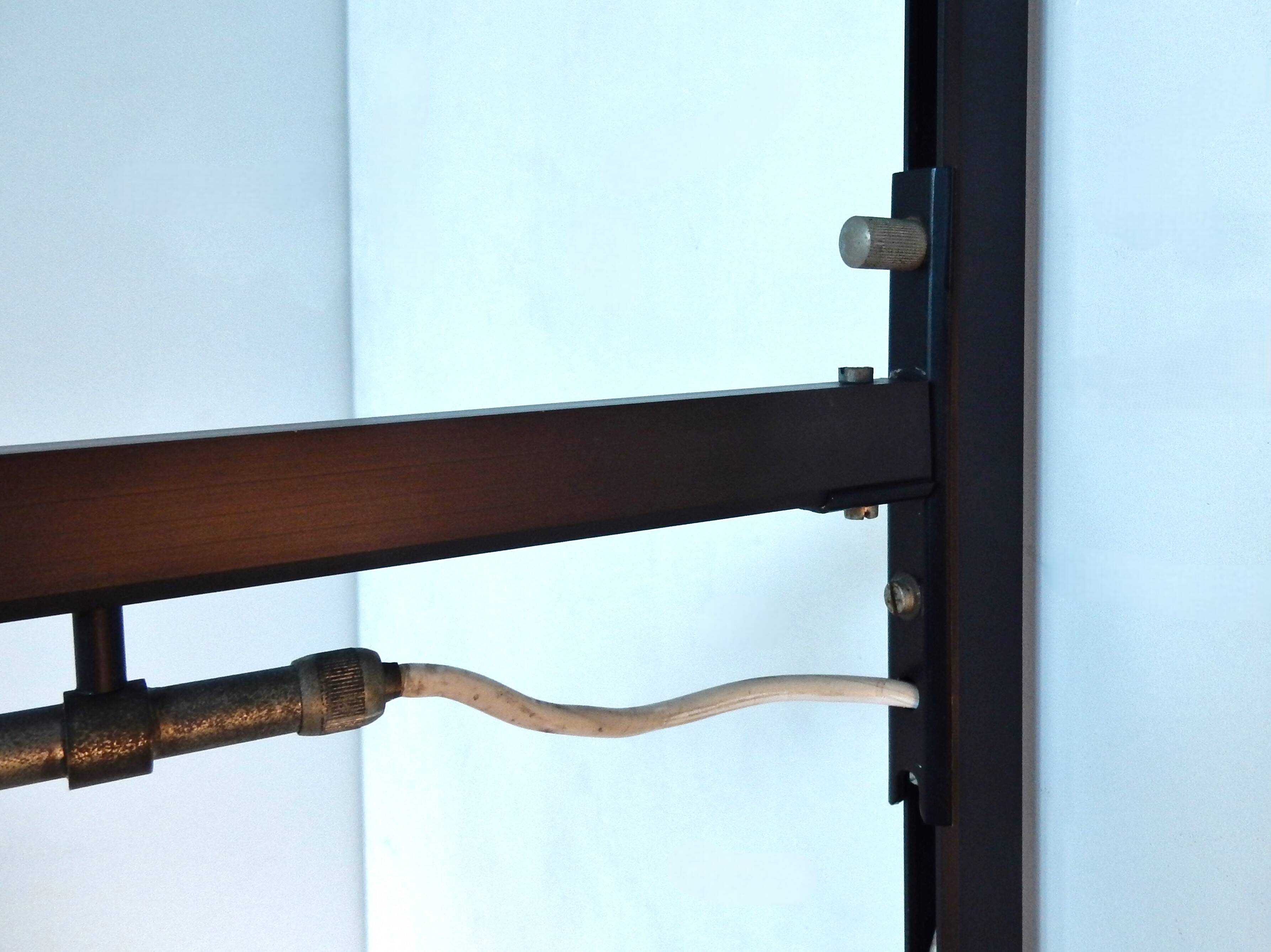 Applique multi-réglable en métal noir pour Hiemstra Evolux, années 1960