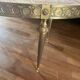 Table basse marbre onyx et laiton vintage