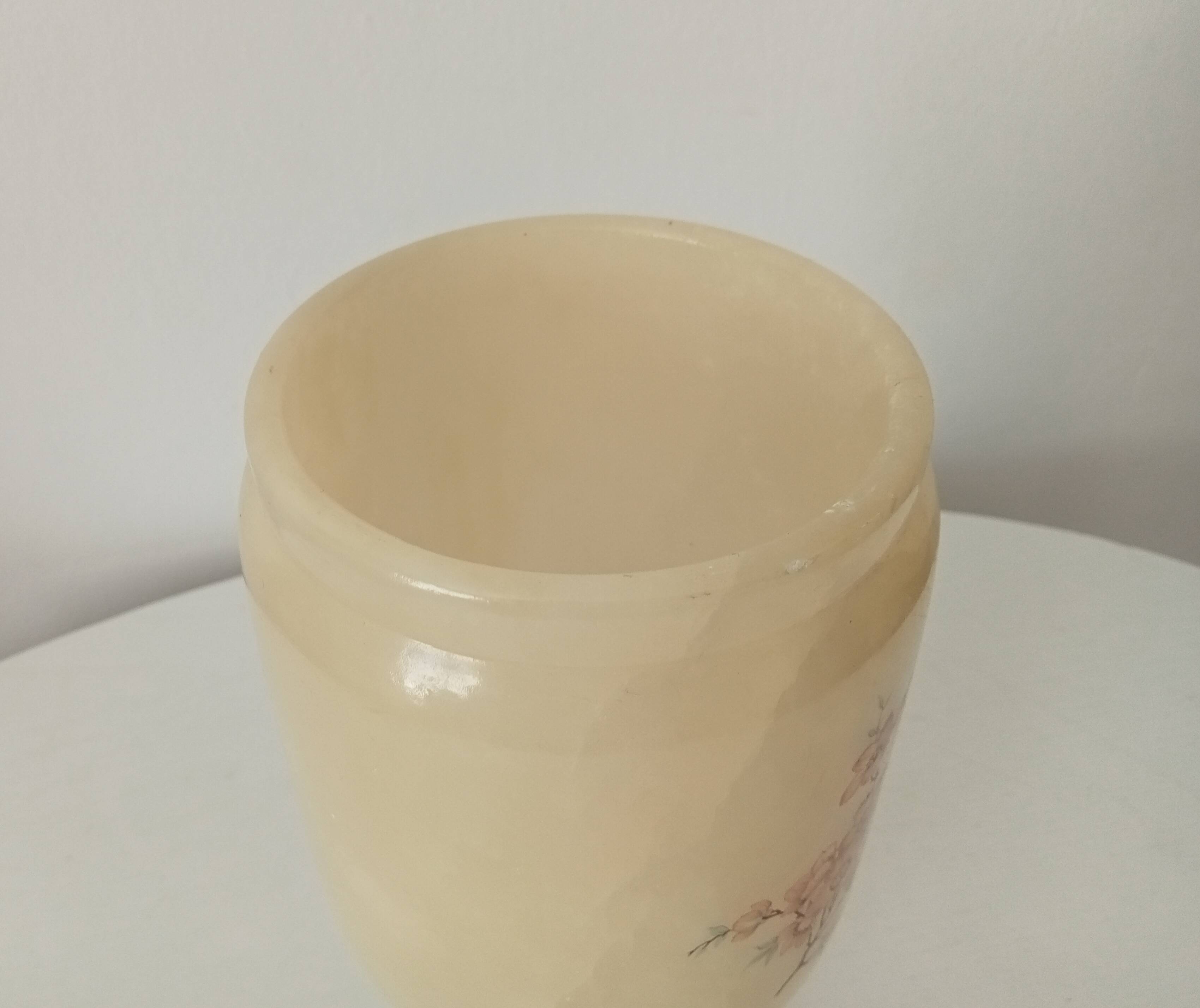 Italian marble table lamp 60s/70s