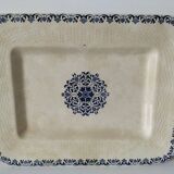 Large antique Gien earthenware dish – braided border – late 19th century
