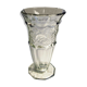 Vase sur pied en verre épais