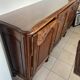 Louis XV Style Sideboard in Mahogany with Four Doors