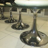 Set table and 6 tulip chairs Roche Bobois 1970