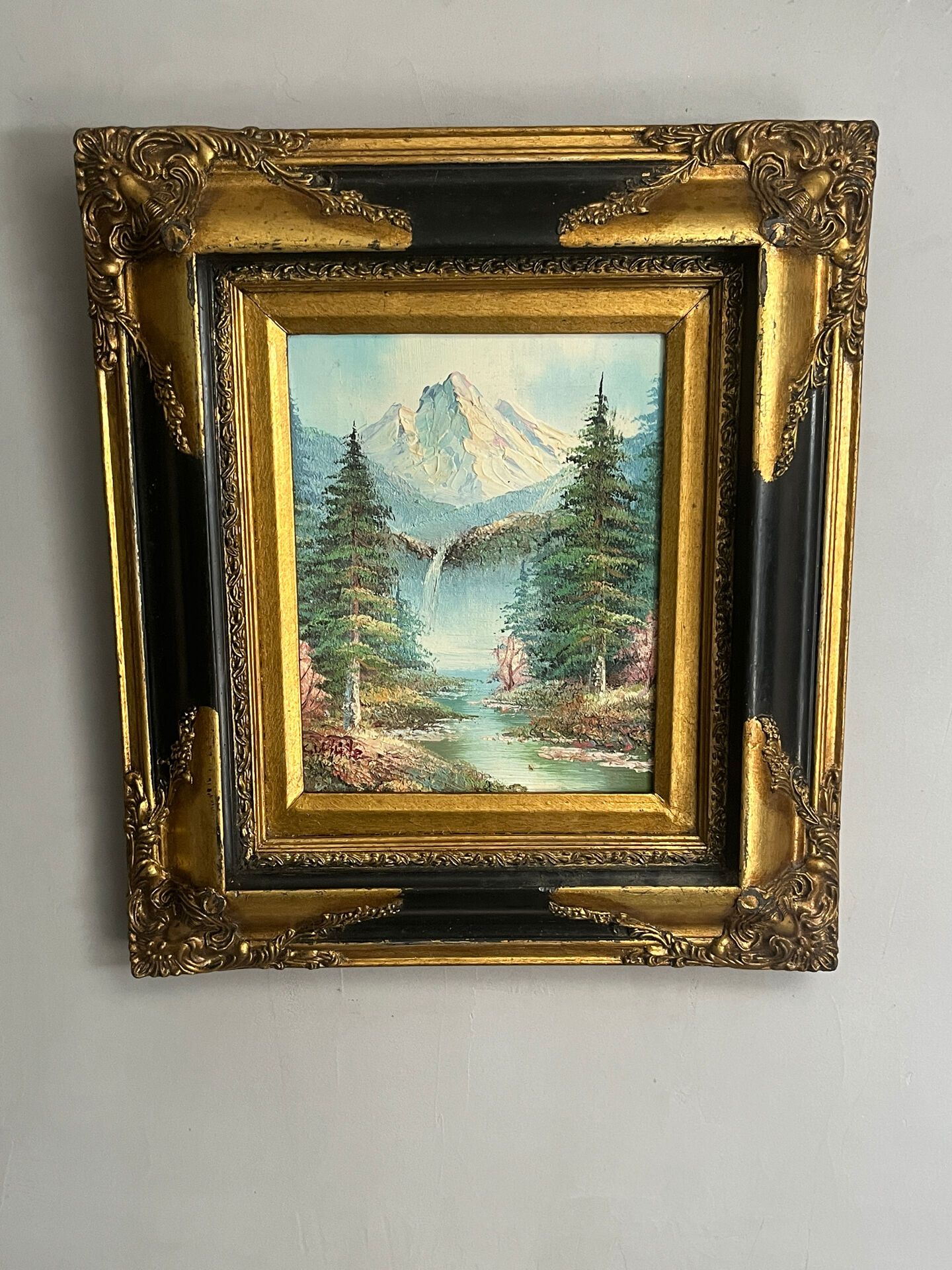 Landscape painting tableau