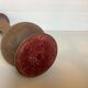 Old trumpet-shaped wooden vase