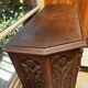 Gothic Buffet Cabinet in Carved Oak, 19th Century