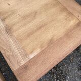 Renovated extendable farmhouse dining table in solid oak, 19th century, 200-300cm.