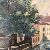 Vintage stream panel oil